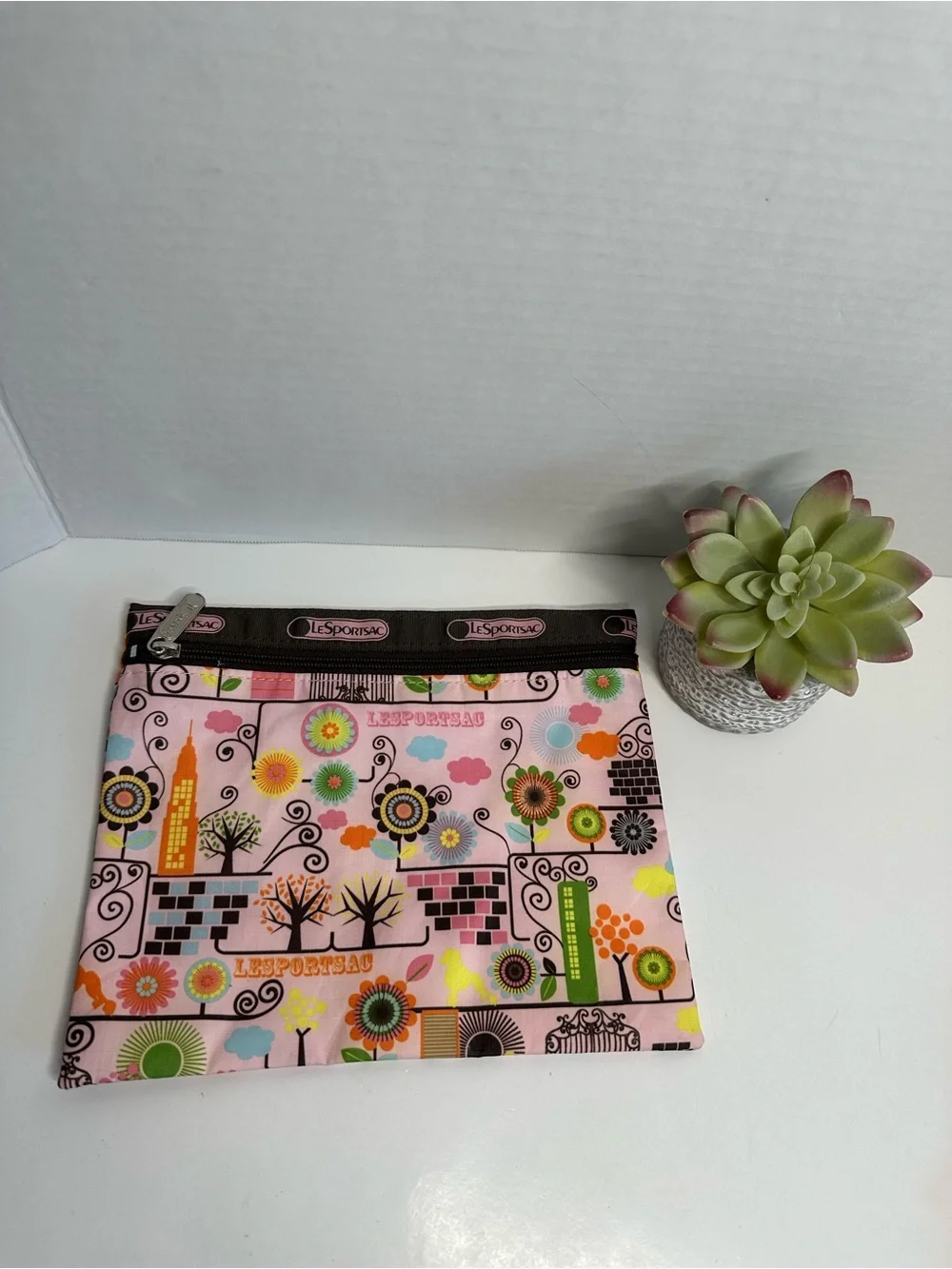 Lesportsac Colorful Patterned Bandana Set - Pink, Black, Green, Yellow